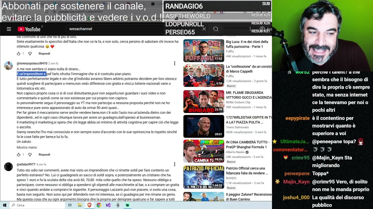 Commenti a-critici e i missili fantozziani