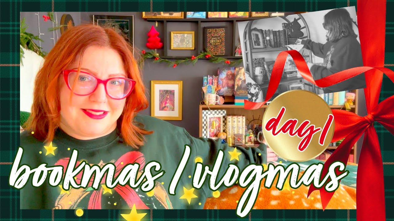 УКРАШАЮ свою ✨маленькую библиотеку✨ к праздникам 📚🎄 мини-букмасы / влогмасы (день 1) ✶⋆.˚