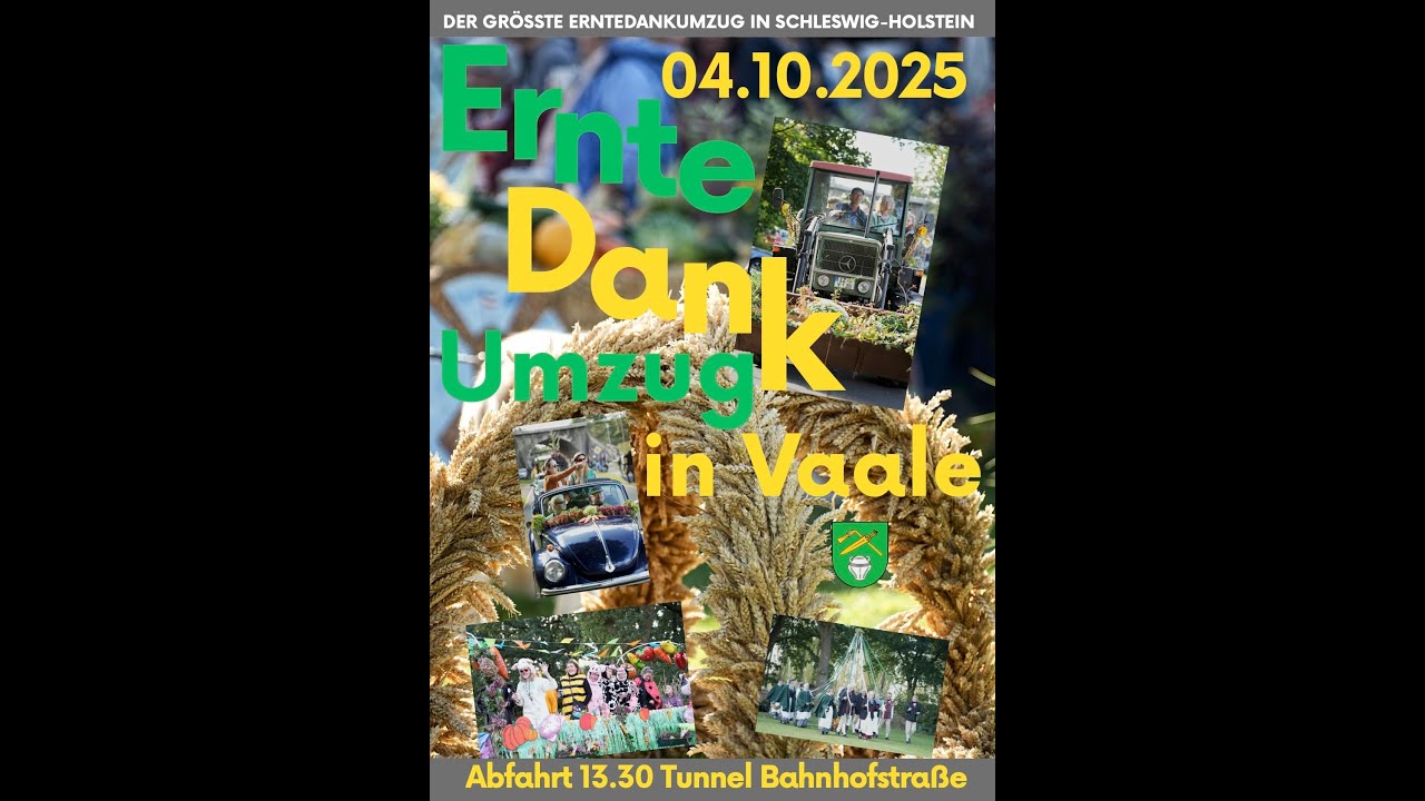 Unser Erntedankumzug in Vaale 2025