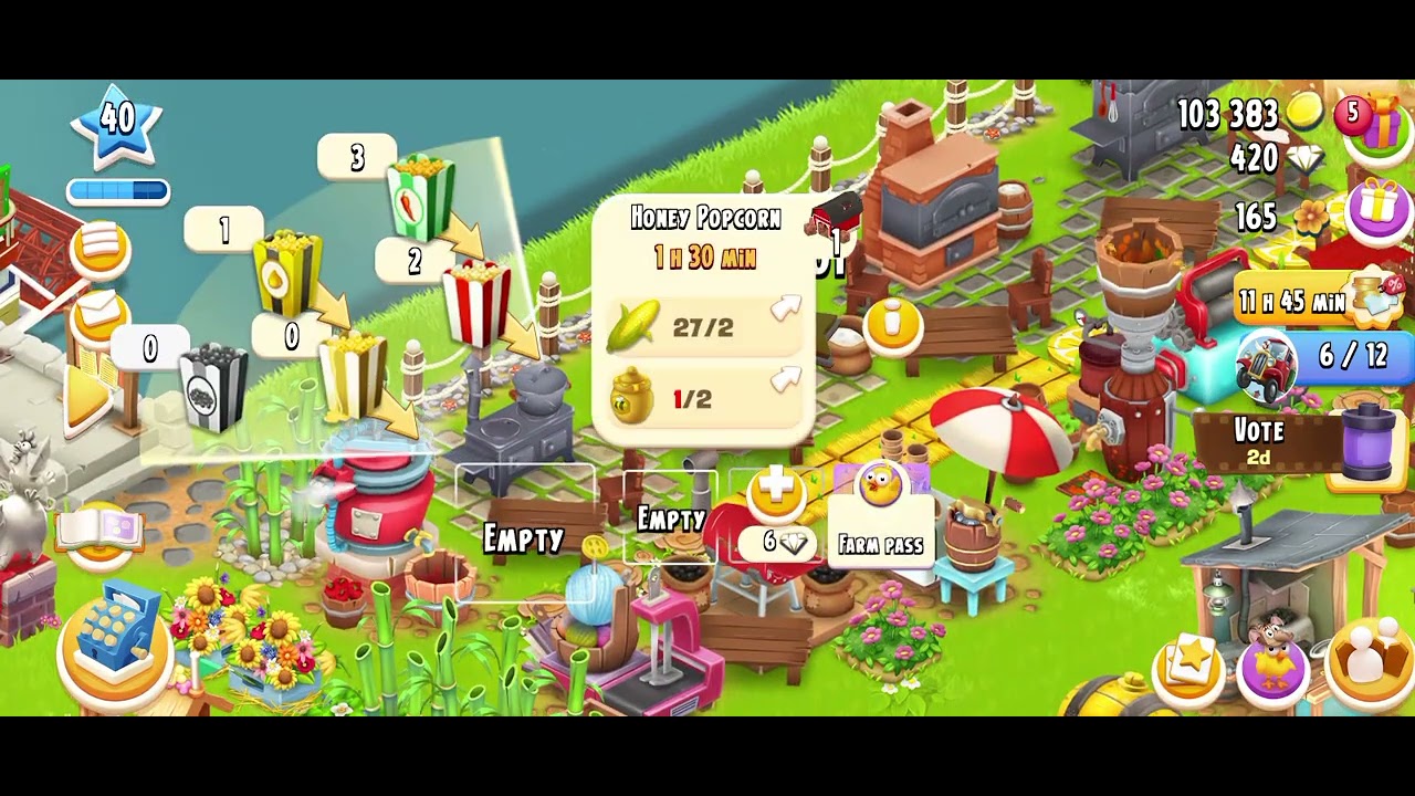 Level 40 Gameplay Hay Day Walkthrough part 3#games #farmland #haydaytips #hayday 
