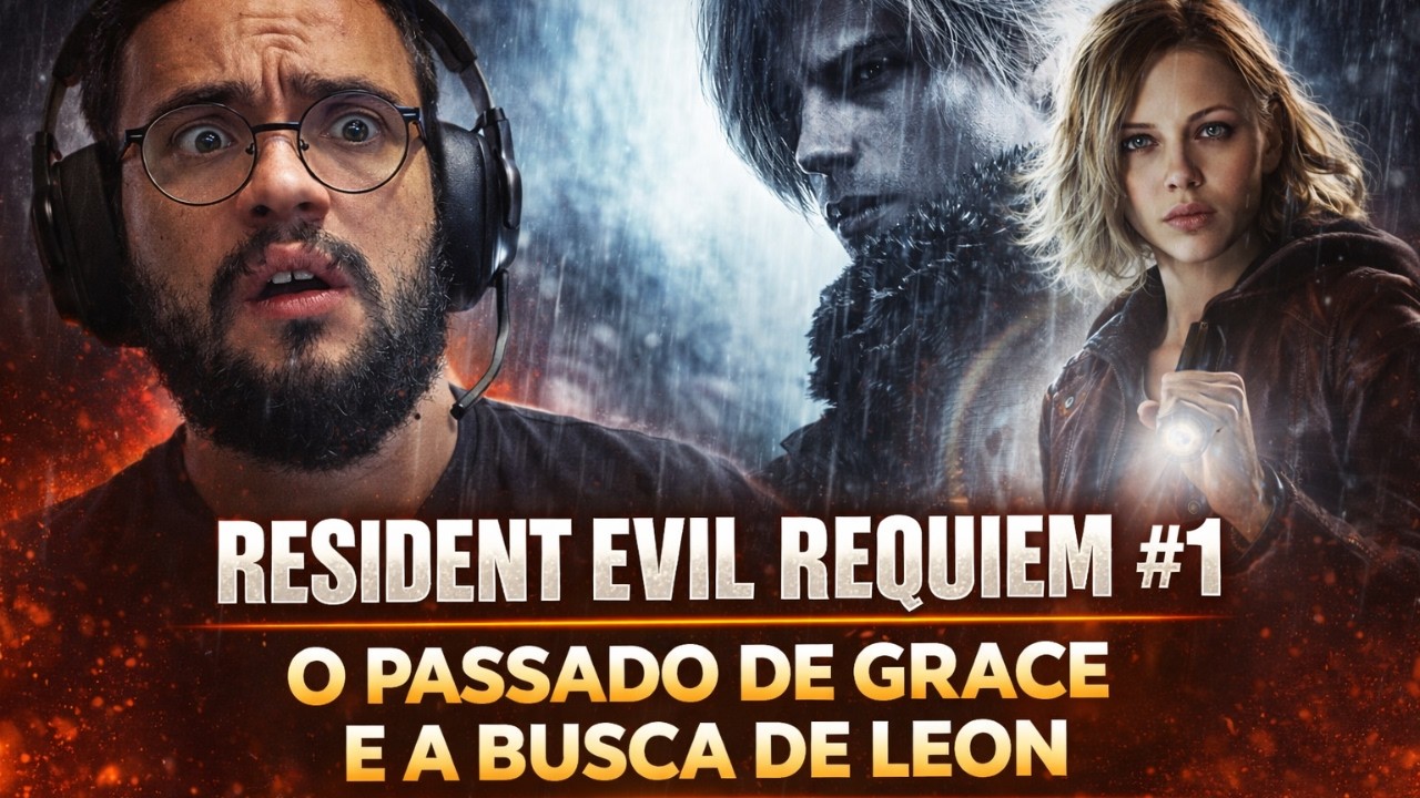 RESIDENT EVIL REQUIEM GAMEPLAY #1 – O PASSADO DE GRACE E A BUSCA DE LEON