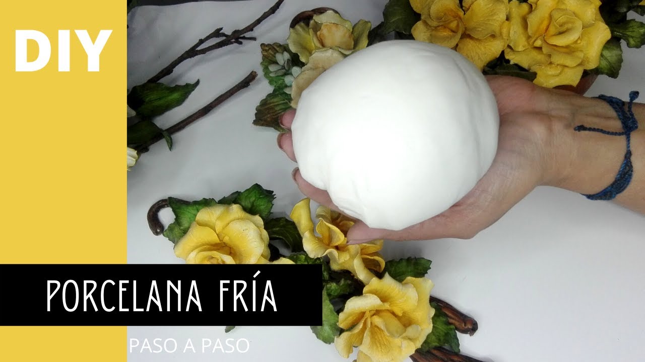 Como hacer PORCELANA FRÍA casera : RECETA FÁCIL Y ECONÓMICA. Cold Porcelain Recipe