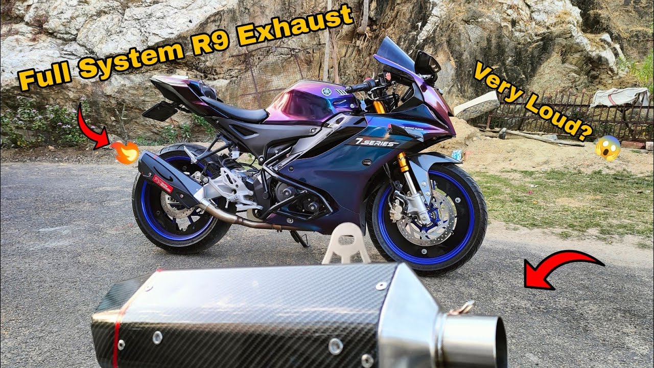Full System R9 Exhaust 🥵 Loud Exhaust 😱Race Lag Gayi Cute Girls Se 😍