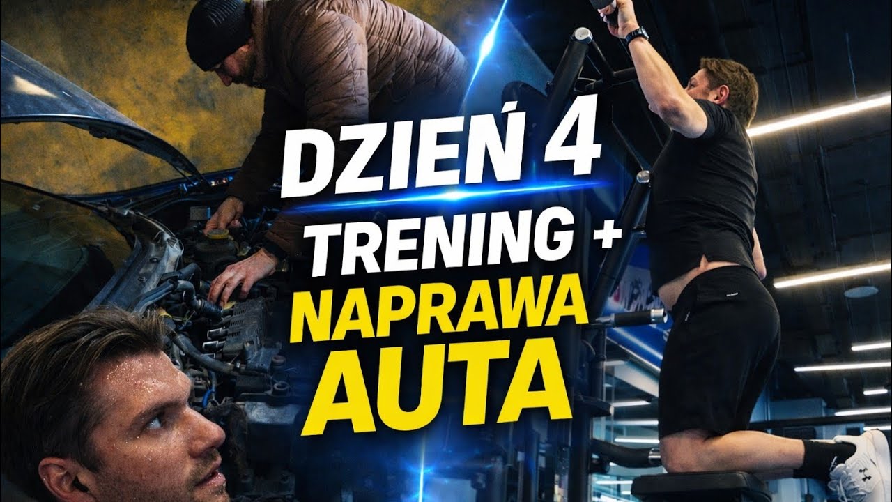 Forma rośnie, auto się psuje… Dzień 4 treningu.
