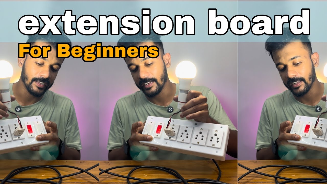 DIY Extension Board Making | Step-by-Step Wiring Tutorial | Malayalam