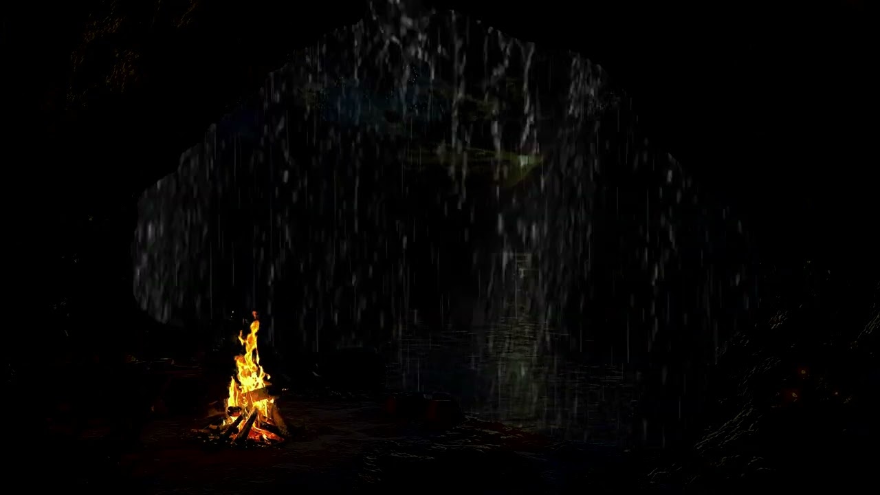 Rain and Fireplace Sounds | Cozy Ambience for Sleep, Relaxation, Meditation, Study & Stress Relief