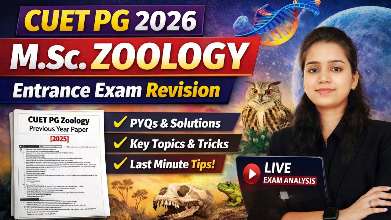 🔥CUET PG MSc Zoology 2025 | Paper Solution Part-4 | Top Questions & Detailed Answers #cuetpg