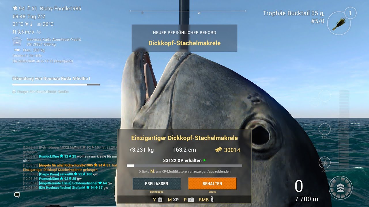 Fishing Planet Malediven Einzigartige Dickkopfstachelmakrele