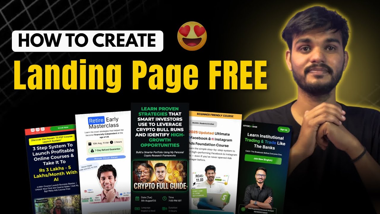 ✨ How to Create Landing Page For Free ~ WordPress | Elementor | 🤑Templates Download (2026)