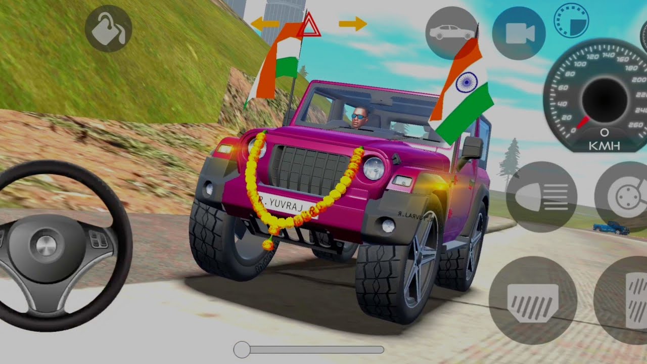 Customizing My Thar with Indian Flag 🇮🇳 | Car racing Game महेंद्रा थार मोडीफाइड ऑफरोड जीप वाला