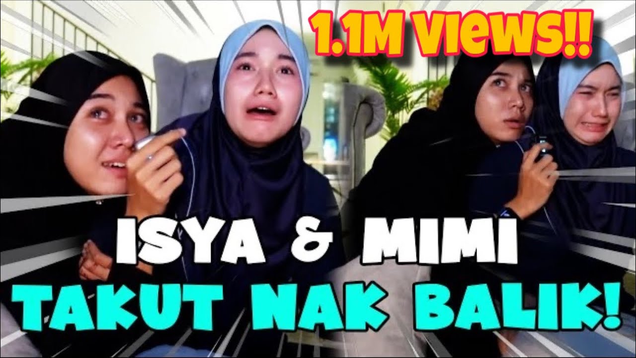 ISYA & MIMI MENANGIS TERUK! ISYA PERNAH ALAMI BENDA NI? REACTION TO HORROR VIDEO