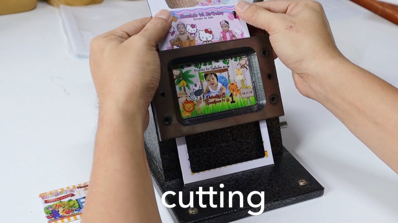 QUICK TUTORIAL HOW TO MAKE REF MAGNET/ FRIDGE MAGNET SOUVENIR  - printing business