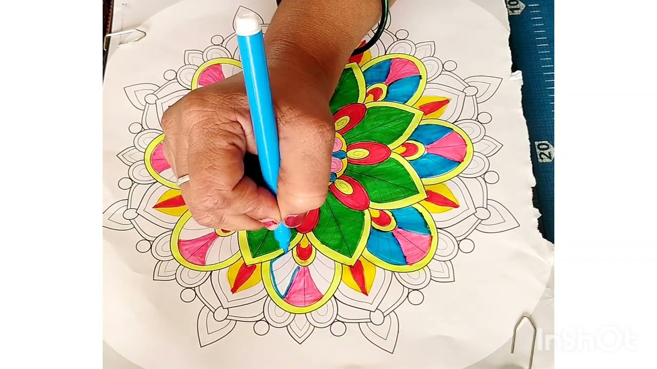 Mandala | Mandala Art Coloring | Satisfying Coloring | ASMR Coloring | Relax Coloring @PastelDrift 