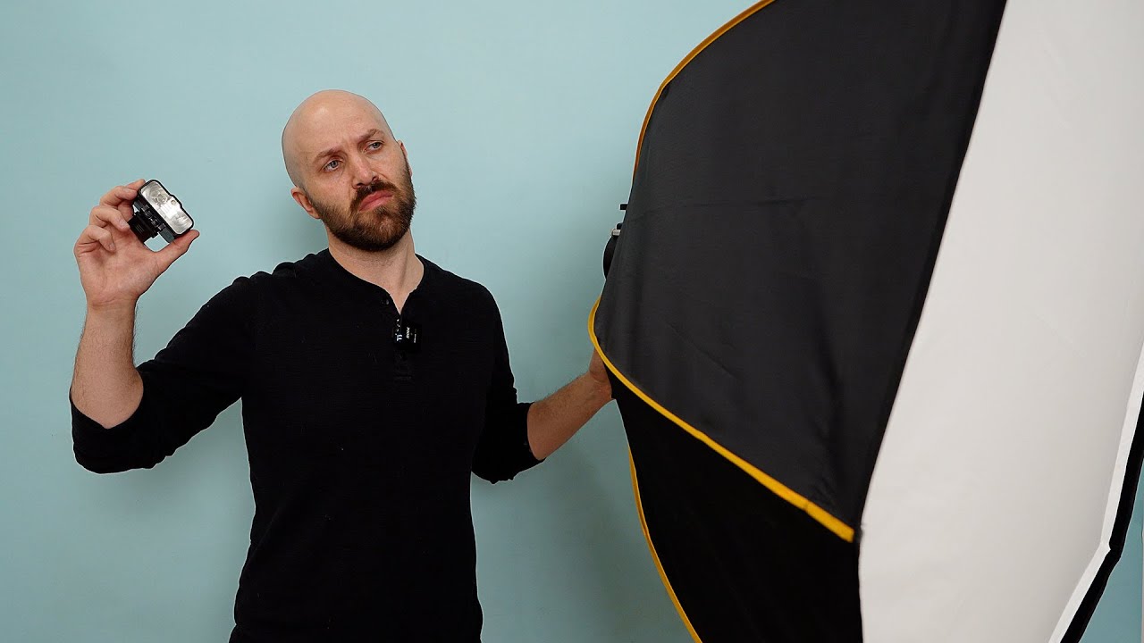 Tiny Godox Flash in a Big Softbox - Does it Work??