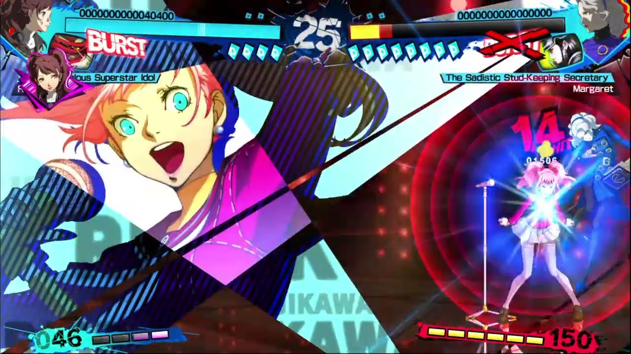 Persona 4 Arena Ultimax (Risky Mode) VS Boss Margaret