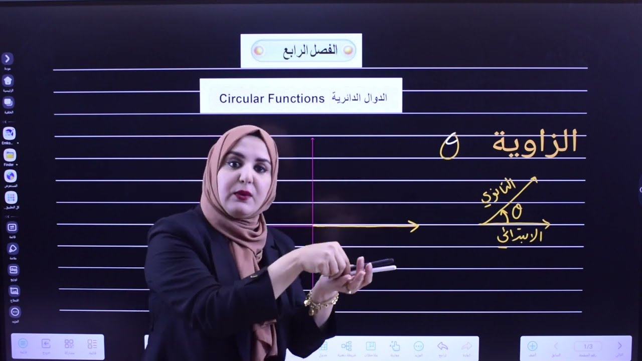 محاضرة 1| الخامس العلمي | الفصل الرابع | الدوال الدائرية