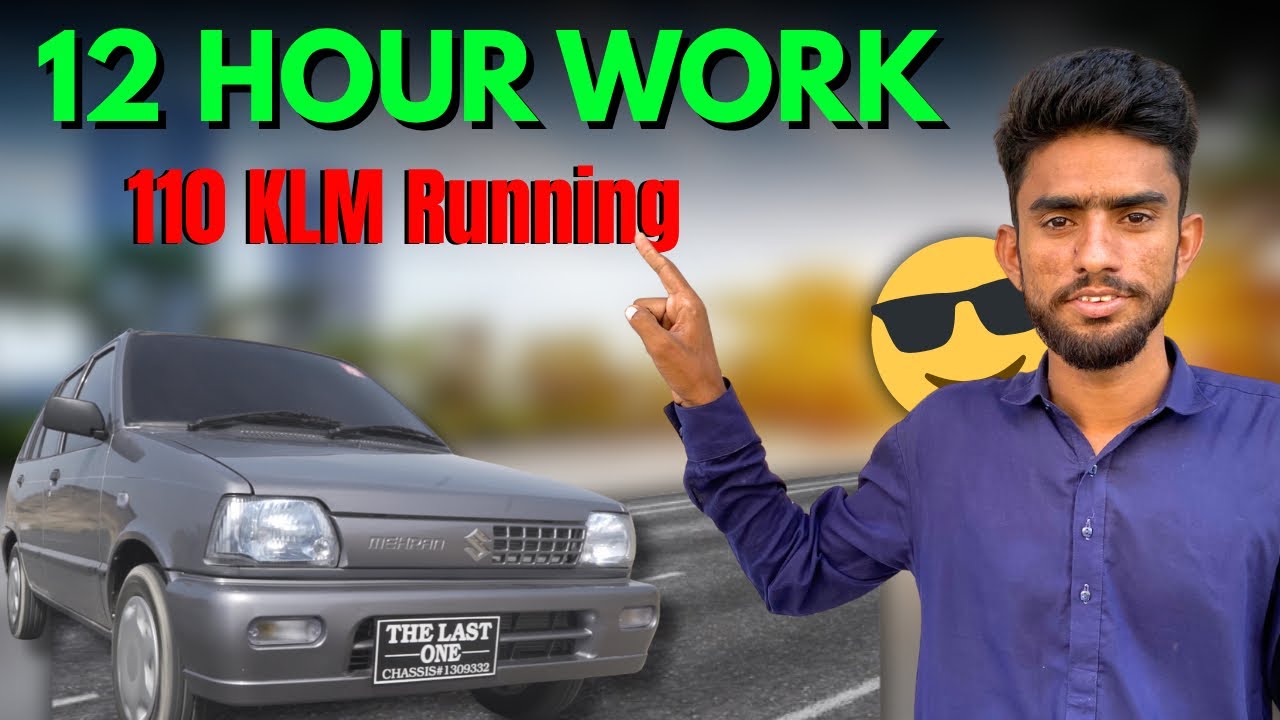 12 Hour Work DHA Clifton || 110 klm running earning || Sajid Taxi driver |{