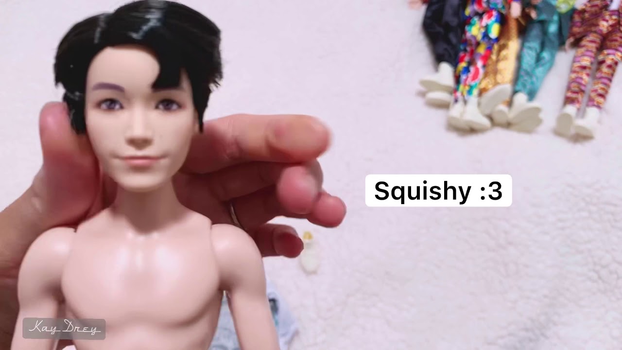 Unboxing BTS MATTEL DOLLS Part 2: UNDRESSING BTS DOLLS (Find Suga in description box)