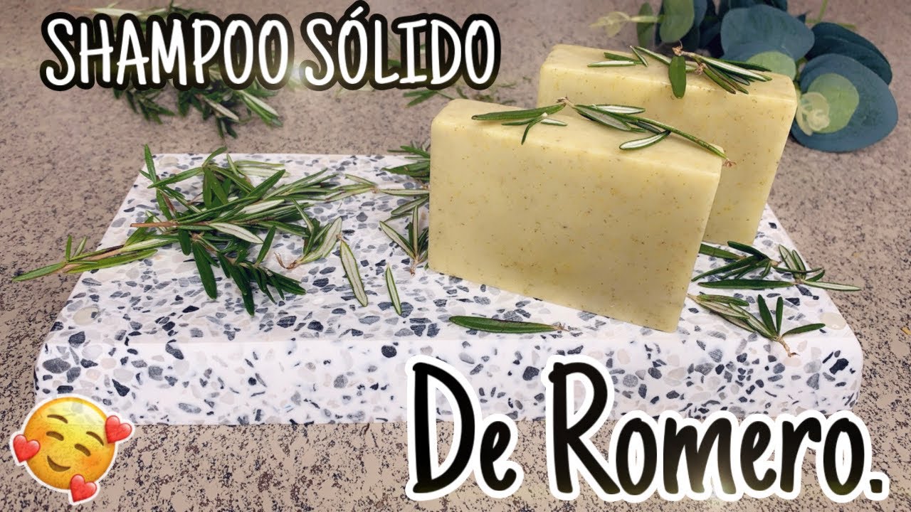 Como hacer Shampoo S&Oacute;LIDO Y/O en barra. De romero 100% org&aacute;nico. 🤩🤩