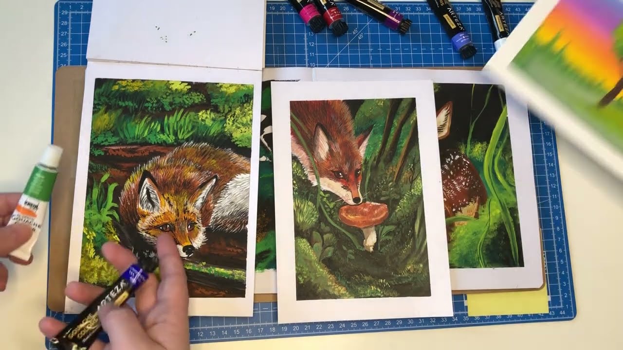 Arteza and Kreul Gouache Paints - Which do we prefer?