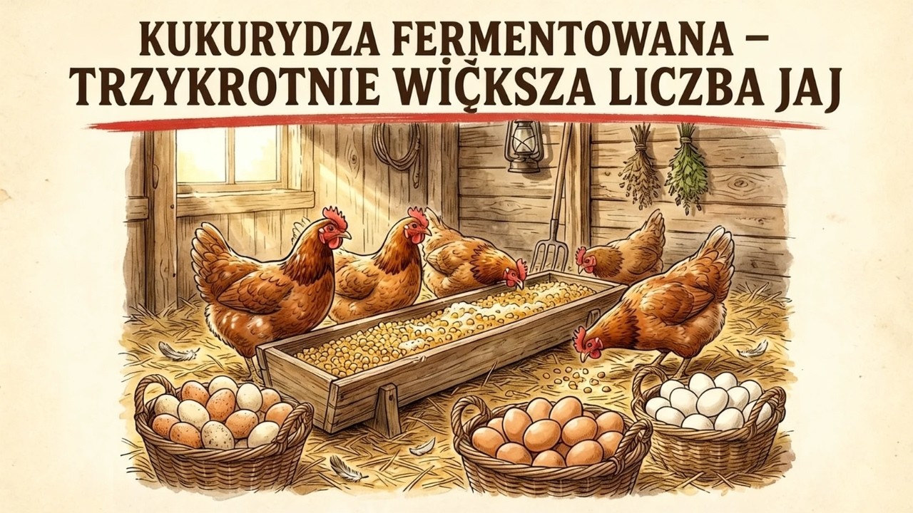 Dlaczego sfermentowana kukurydza gwałtownie zwiększa nieśność i czyni kury dwa razy silniejszymi