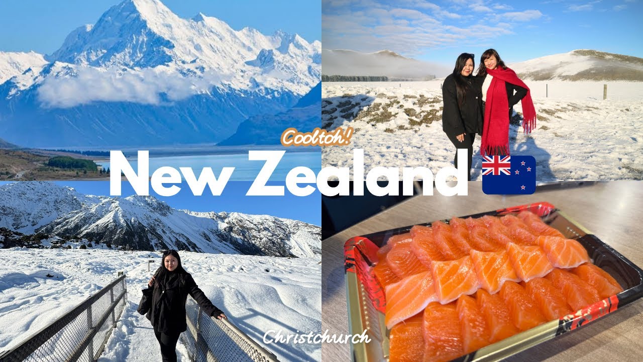 HALA MAY SNOW! SOBRANG GANDA! TRAVEL FROM CHRISTCHURCH TO QUEENSTOWN VIA MT COOK AND LAKE TEKAPO!