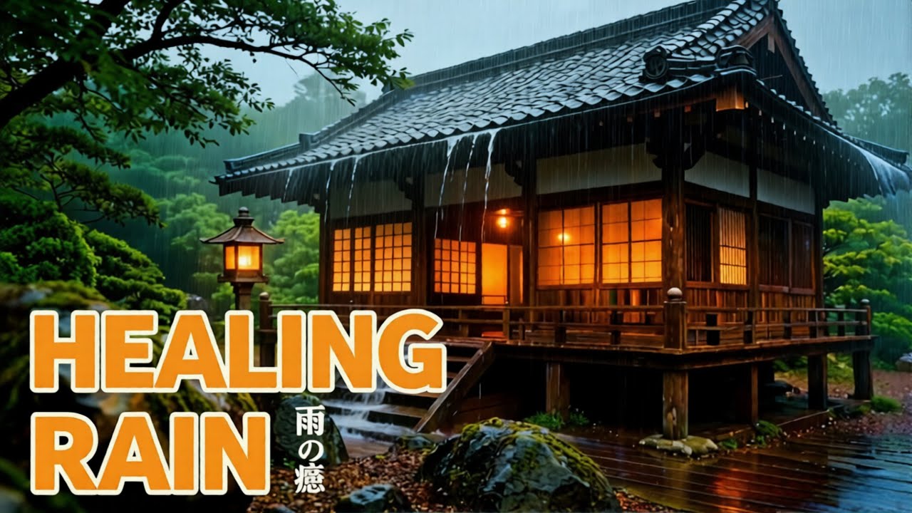 Deep Sleep in 5 Minutes 🌙 雨音の癒し｜Healing Rain in a Japanese House