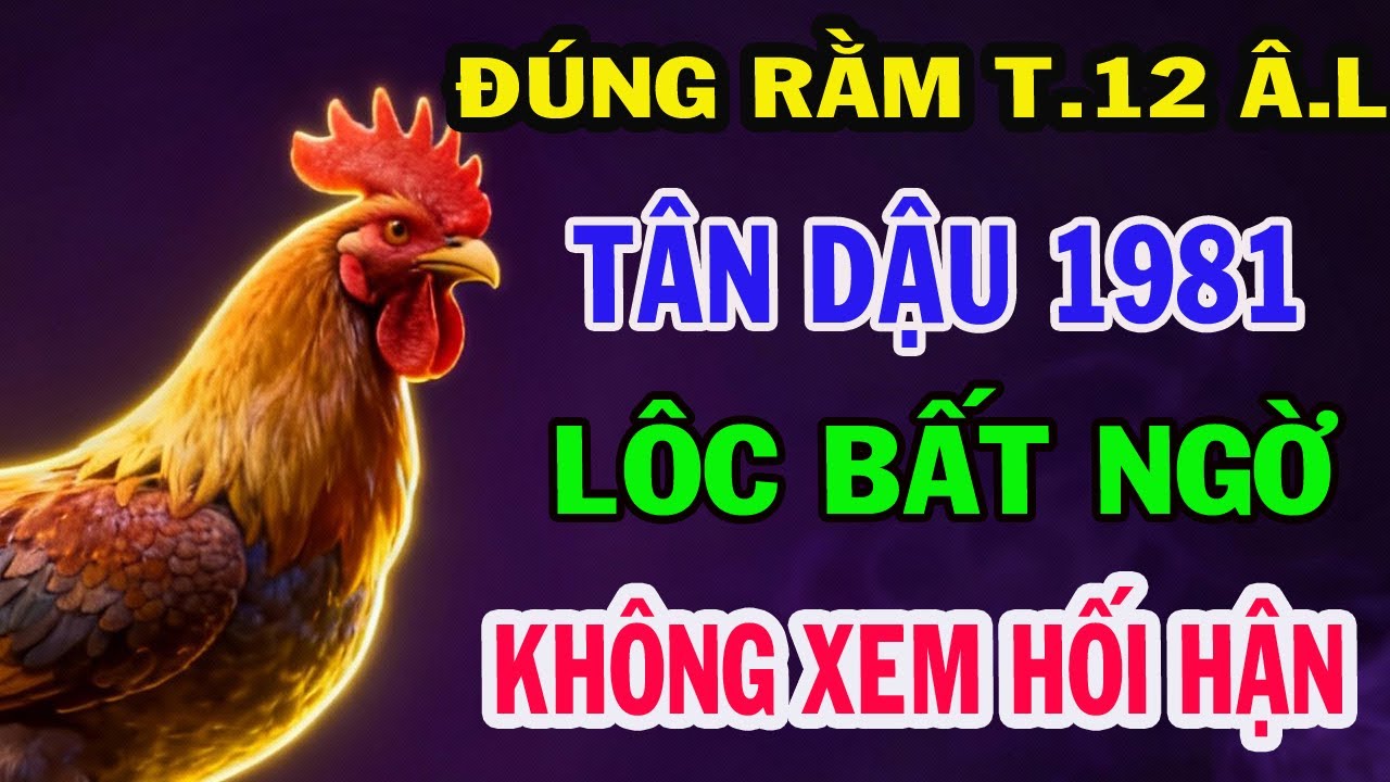 Sự thật Đáng sợ, TÂN DẬU 1981 Ai giàu Nhất, Ai Mất Sạch Lộc Những Ngày Cuối Tháng 12 Âm Lịch