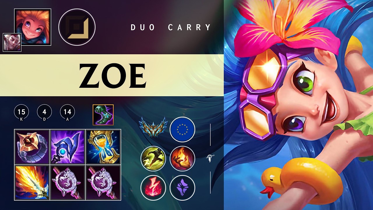 Zoe Carry vs Twitch - EUW Challenger Patch 26.03