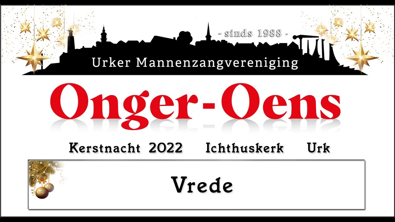 'Onger-Oens' uit Urk zingt:  Vrede