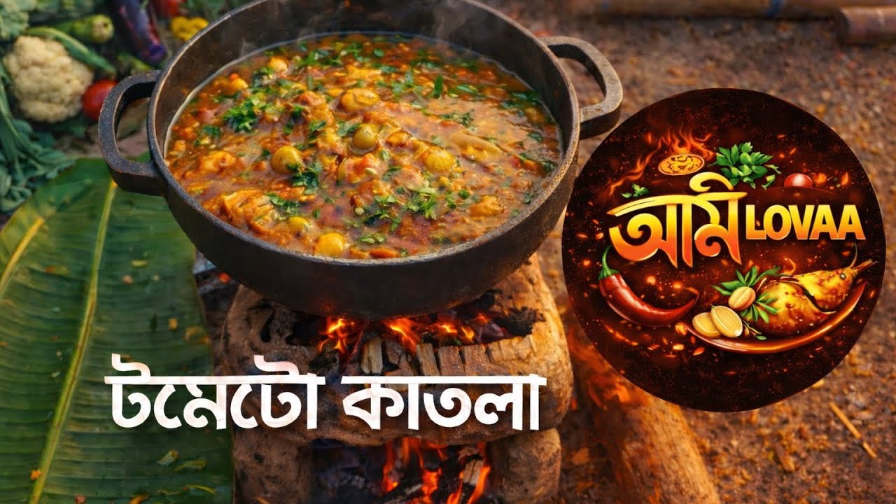 Village Style Tomato Katla | Authentic Bengali Fish Curry 