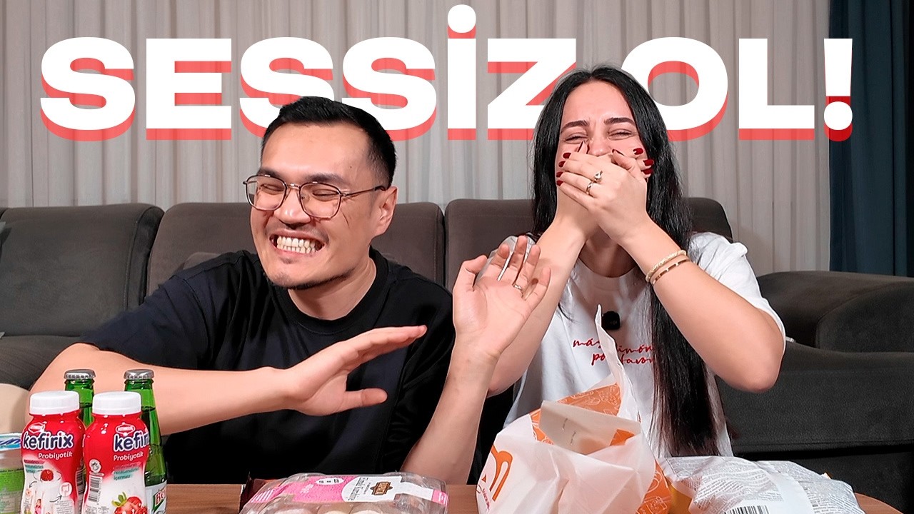 SES ÇIKARAN AÇ KALIR! | Sessiz Mukbang Challenge