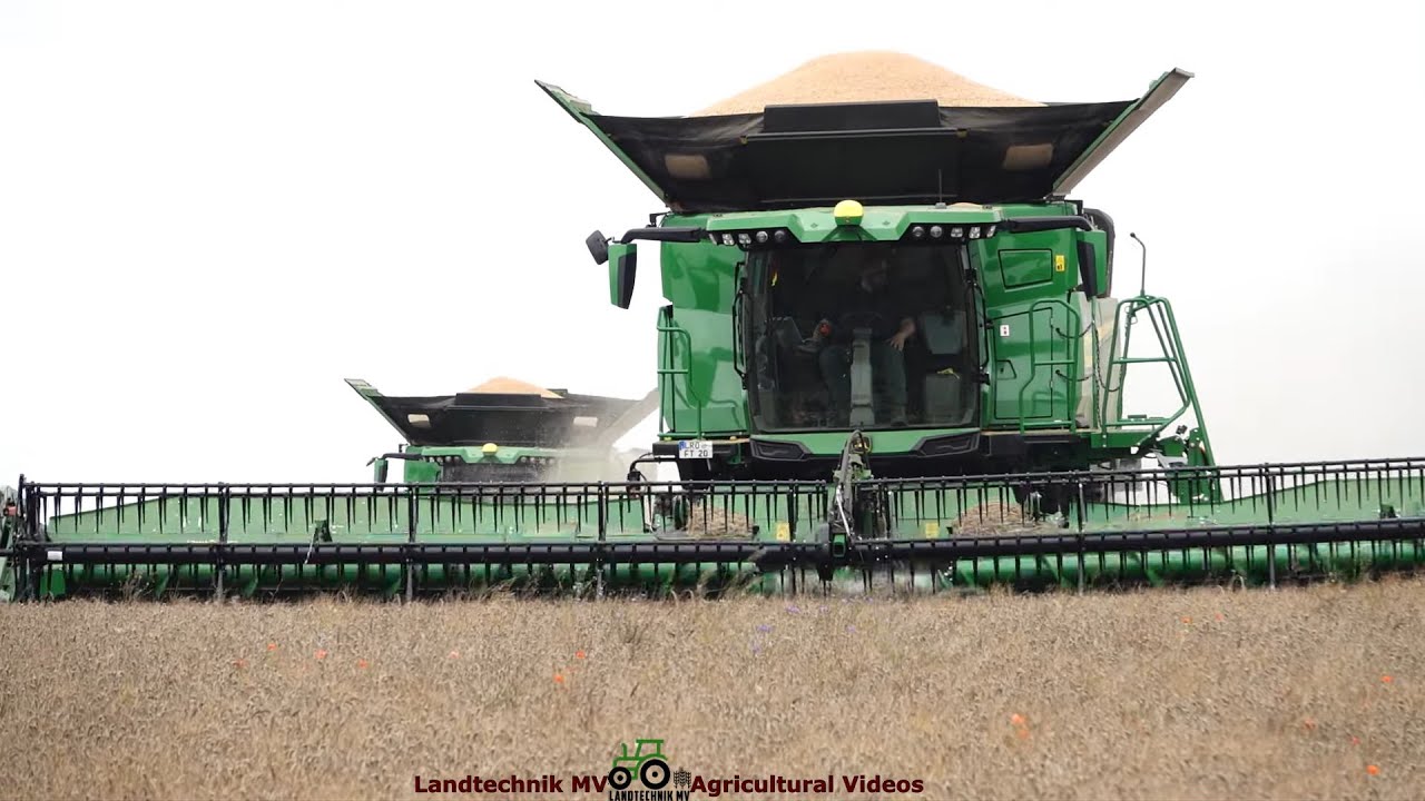 John Deere - Güstrower - MF / Getreideernte - Grain Harvest  2023  pt.1