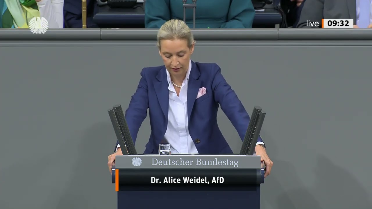 🔥 NUR GEBRÜLL ZUM START DER REDE! 🔥Tumult im Bundestag bei Weidel-Auftritt - Skandal der Altparteien