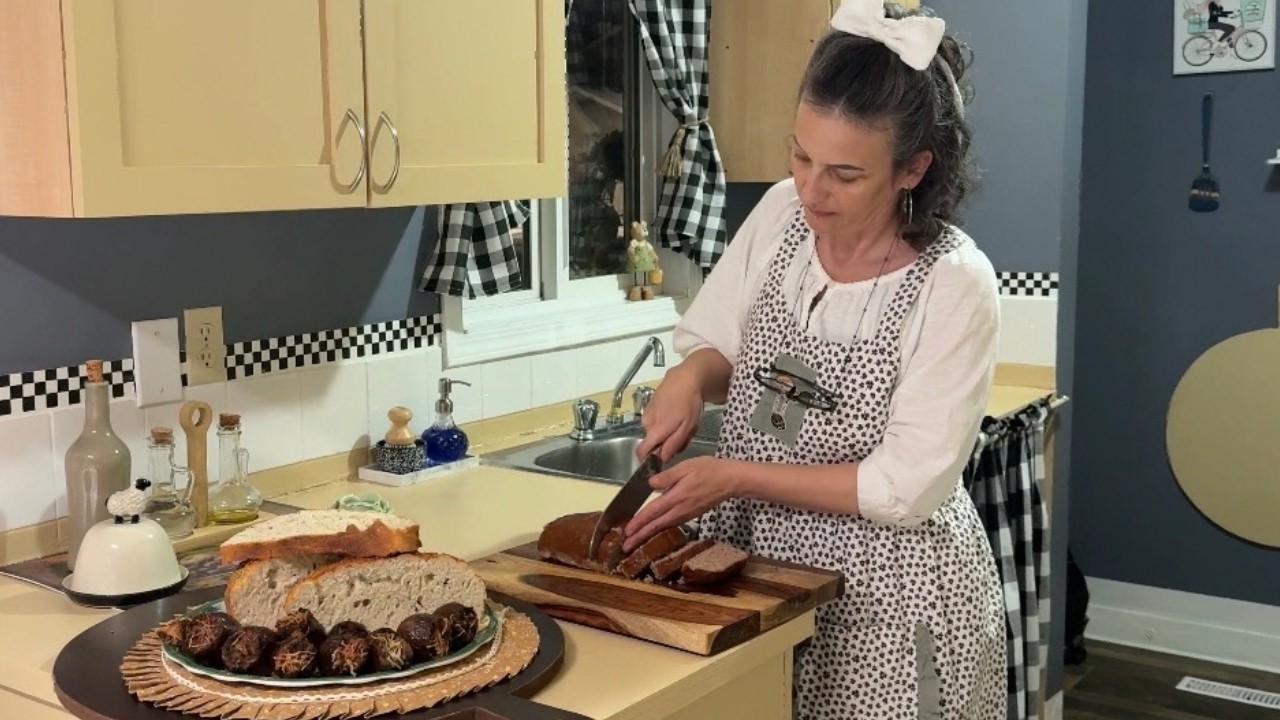 Cold Windy Day at Home | Healing Foods, Blueberry Pudding & Cozy Country Cooking