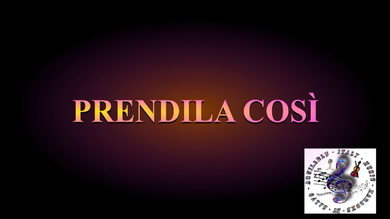 Karaoke - MARIO BIONDI feat LUCIO BATTISTI - PRENDILA COSÌ +0 semitoni @KaraokeAQUILABLUBYSALVO