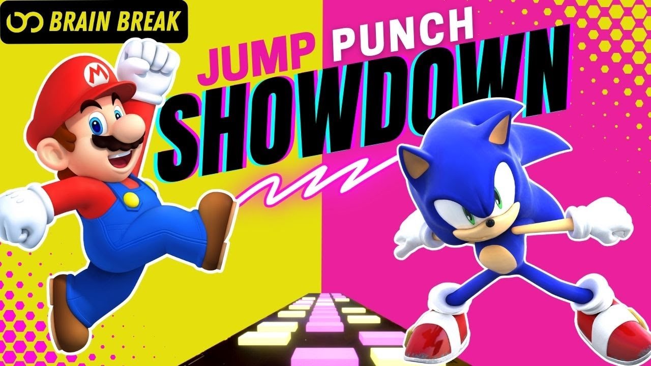 Brain Break Showdown ⚡️ Sonic vs Mario Run ⚡️ Jump Challenger Battle