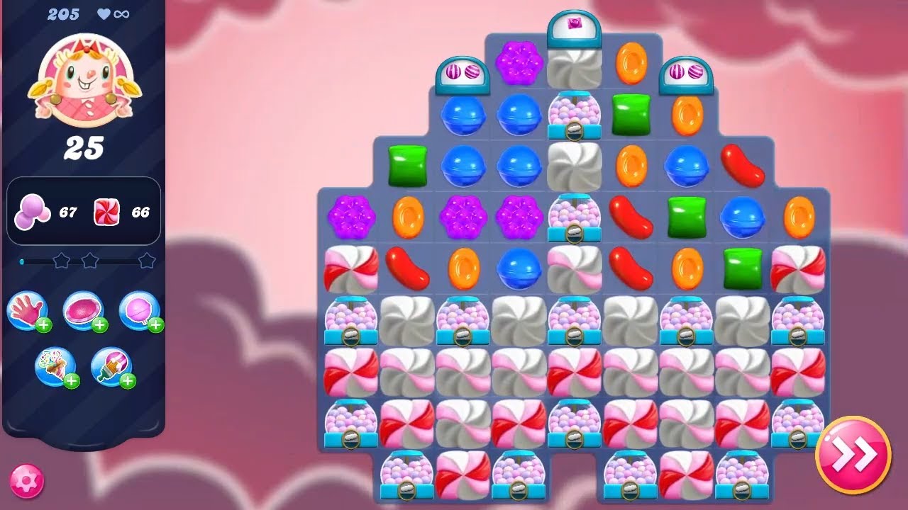 Candy Crush Saga LEVEL 205 NO BOOSTERS (new version)🔄✅