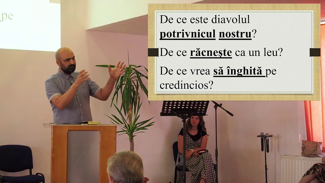1 Petru 5:8-11 - Sami Ghica - Cel rau racneste ca un leu si cauta pe cine sa inghita
