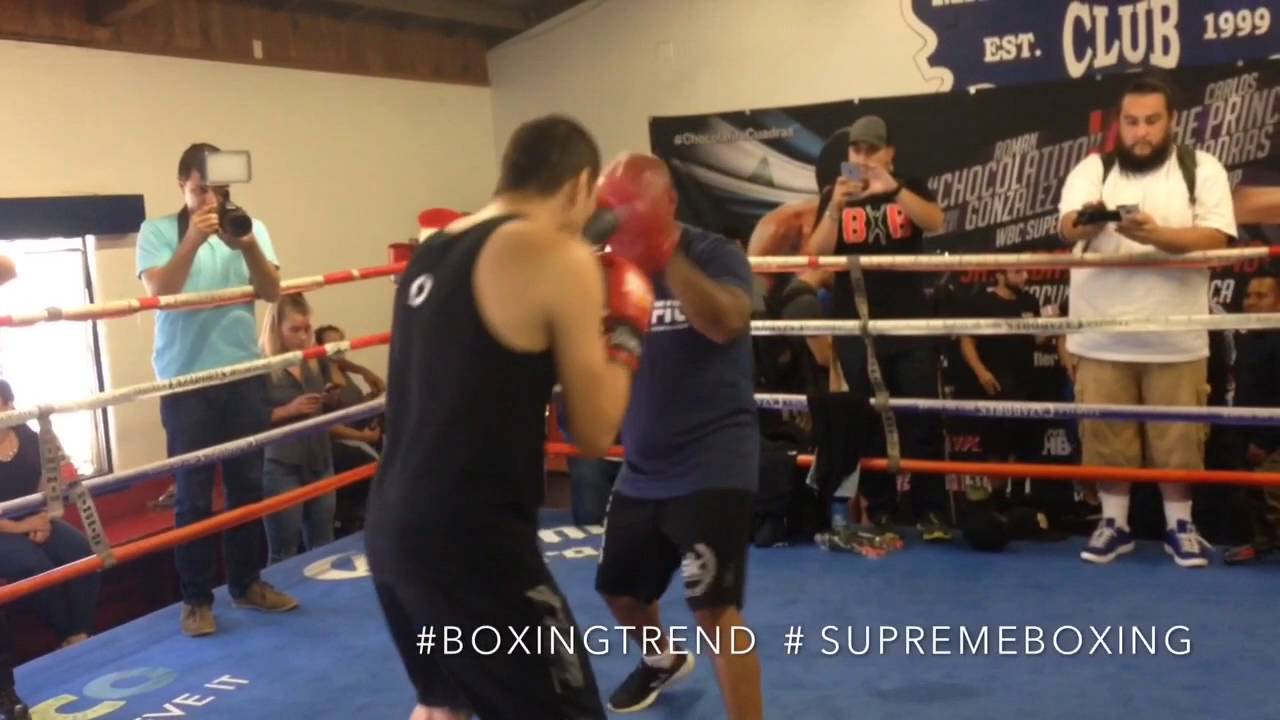 Carlos Cuadras & Jesus Soto Karass Media Workout Maywood Boxing Club