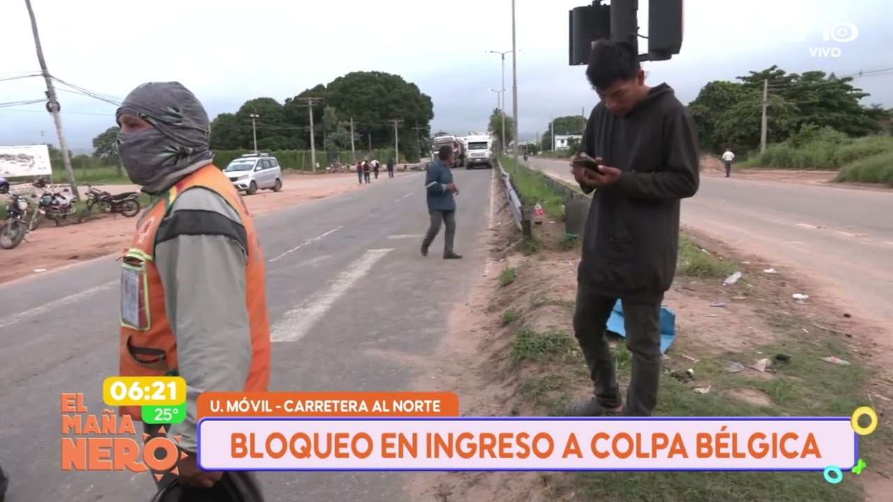 Bloqueo en ingreso a Colpa Bélgica