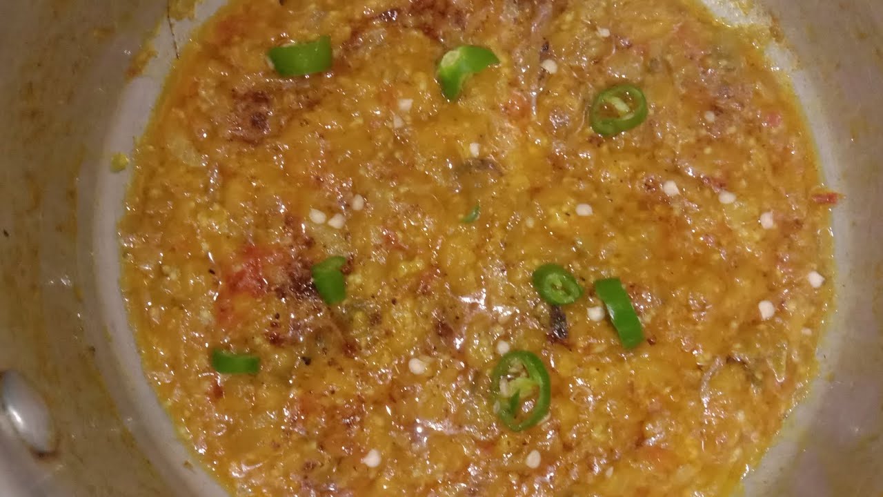 Smoky Brinjal Gravy recipe by cooking world 