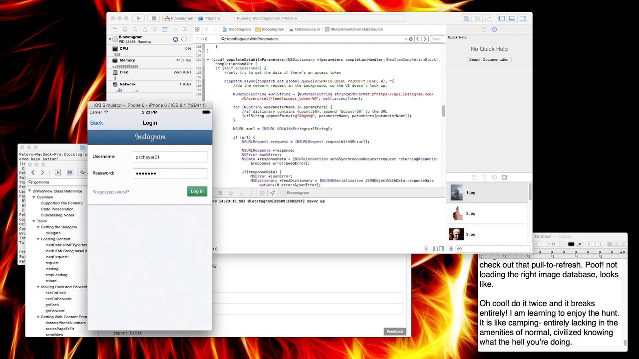 Retrieving Images from Instagram Troubleshooting