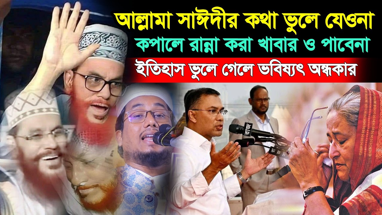 আল্লামা সাঈদীর বক্তব্য ও বর্তমান প্রেক্ষাপট | ইতিহাস ভুলে গেলে ভবিষ্যৎ অন্ধকার | Amirur Rashedin Waz