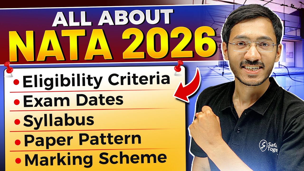 All About NATA 2026 | Eligibility | Syllabus | Paper Pattern | Exam Dates | Sachin Prajapat