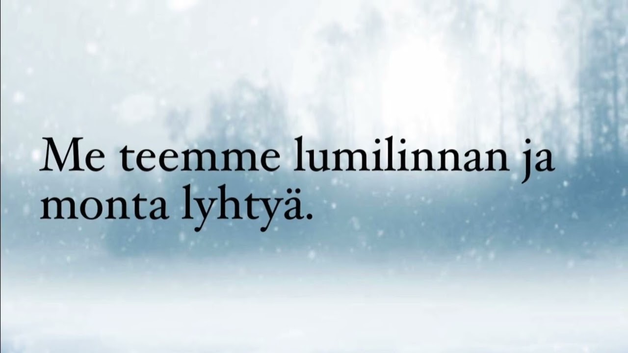 Parasta talvessa. Säv. Terhi Niinimaa, san. Anu Potkonen