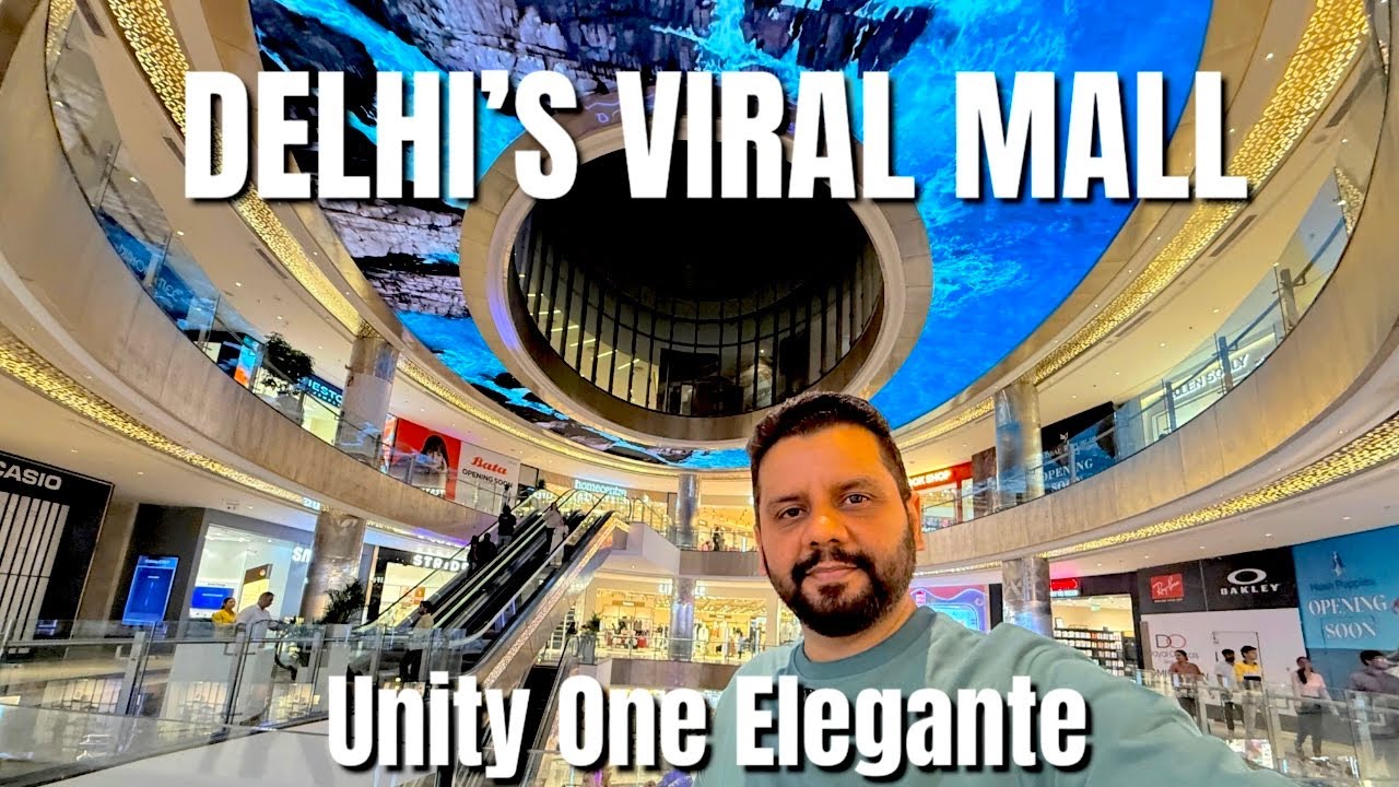 Inside Delhi&rsquo;s Most Beautiful New Mall &ndash; Unity One Elegante Mall Vlog