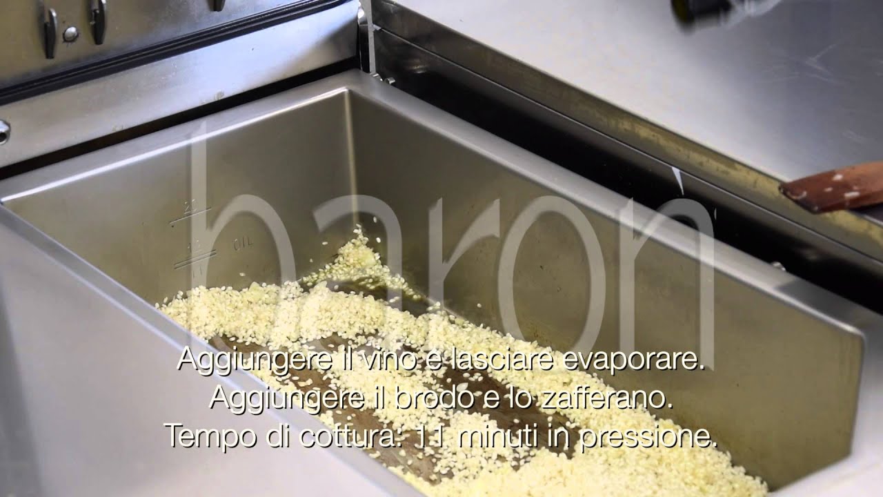 All-in Cooking Center. Modalità Brasiera. Risotto allo zafferano