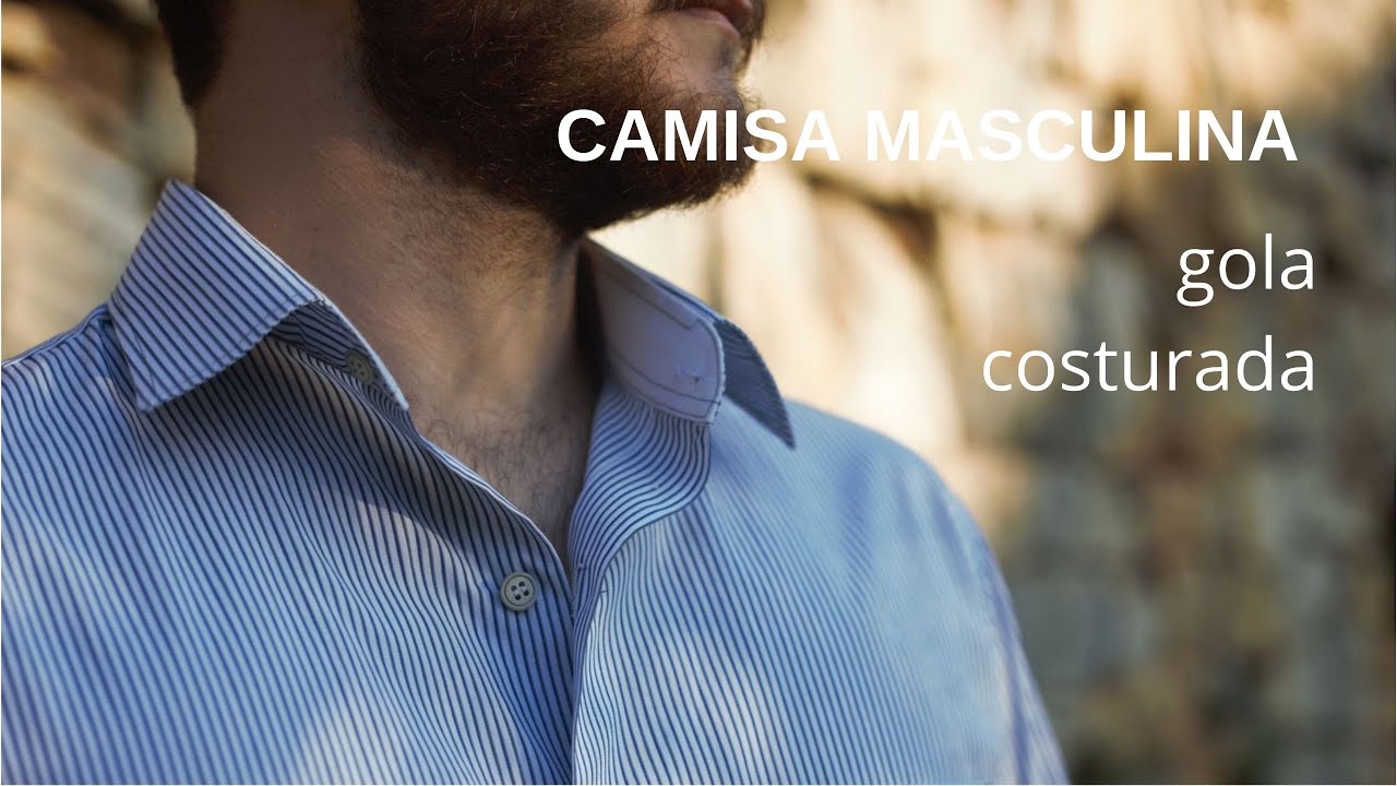 6.  CAMISA SOCIAL MASCULINA | gola e pé-de-colarinho (parte 2): como costurar na camisa