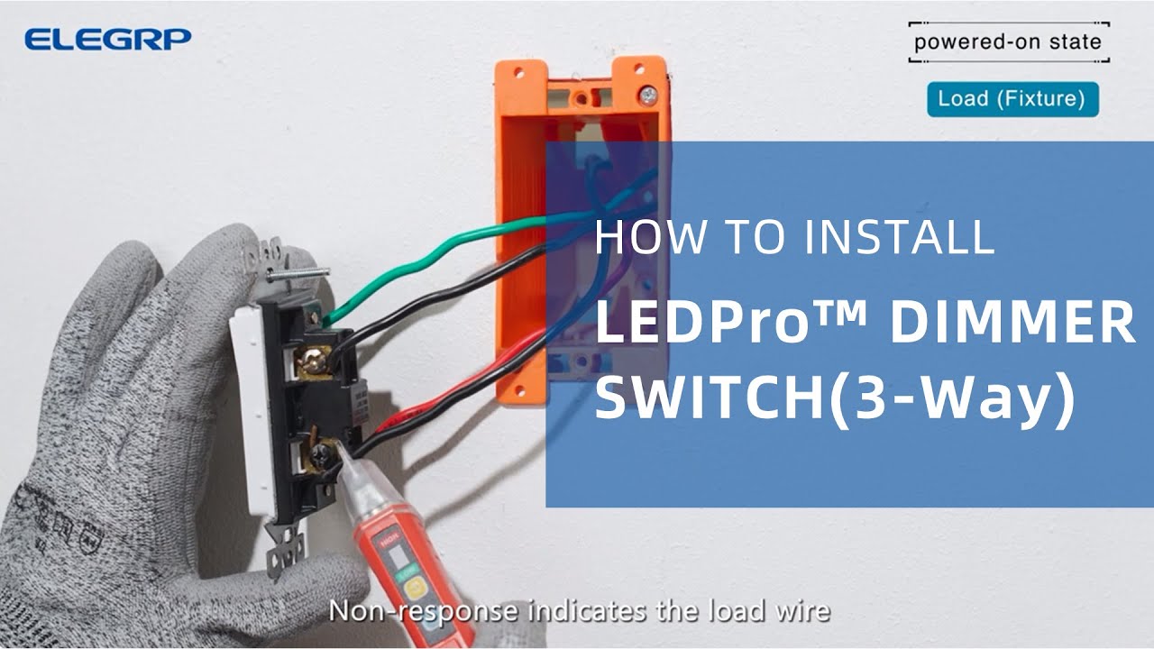 How to Install EDM25 ELEGRP LEDPro™ Multi-Location Dimmer Switch (3-Way)